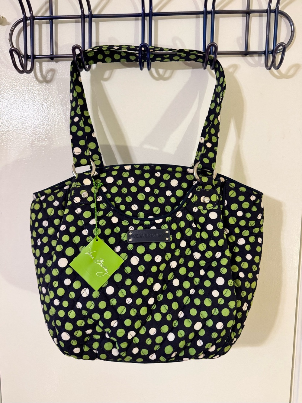 Vera Bradley Glenna Shoulder Tote Bag
"Lucky Dots" pattern NWT